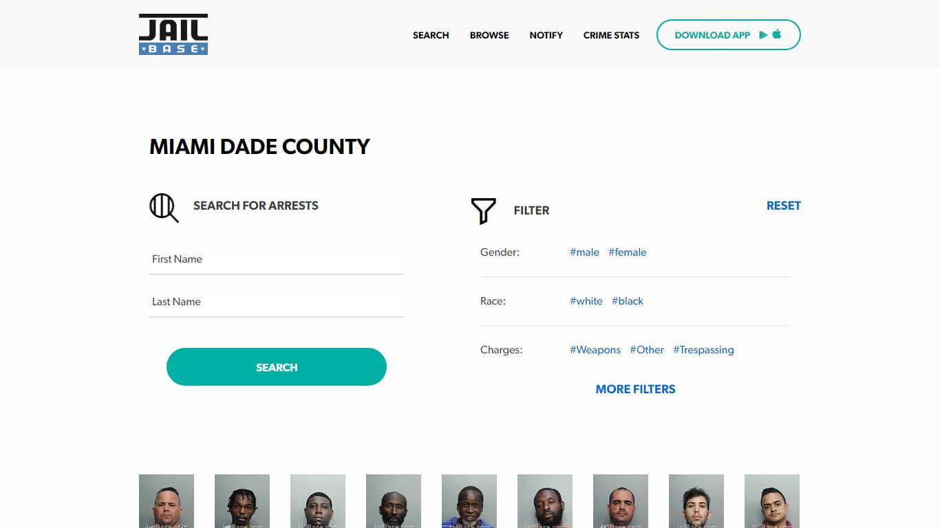 Miami Dade County Jail Inmate Search and Mugshots | JailBase